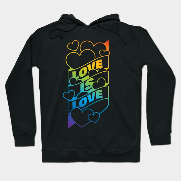 Love is Love Hoodie by BeCreativeHere